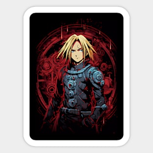 fullmetal alchemist brotherhood- edward elric action figure Sticker